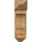 Ekena Millwork Balboa Arts and Crafts Rough Sawn Bracket w/ Offset Brace, Western Red Cedar, 8"W x 20"D x 28"H BKT0806X20X28BOA03RWR - alternate 3